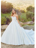 Beaded Sweetheart Neck Strapless Silky Shantung Wedding Dress